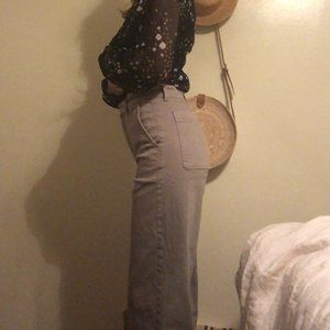 Everlane Sage Green Wide Leg Crop